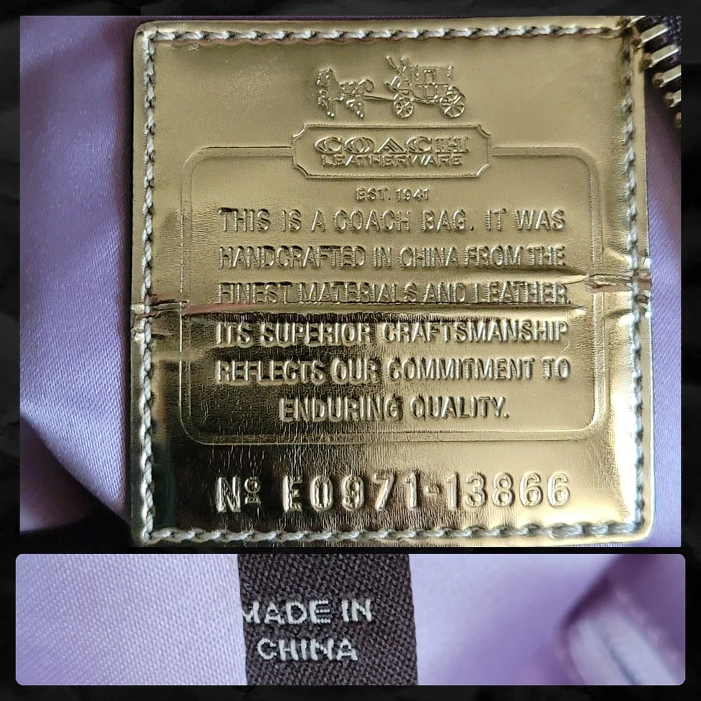 Coach 13866 Madison Large Sabrina Patchwork Leather Y2K Limited Edition NWT - Picture 13 of 16